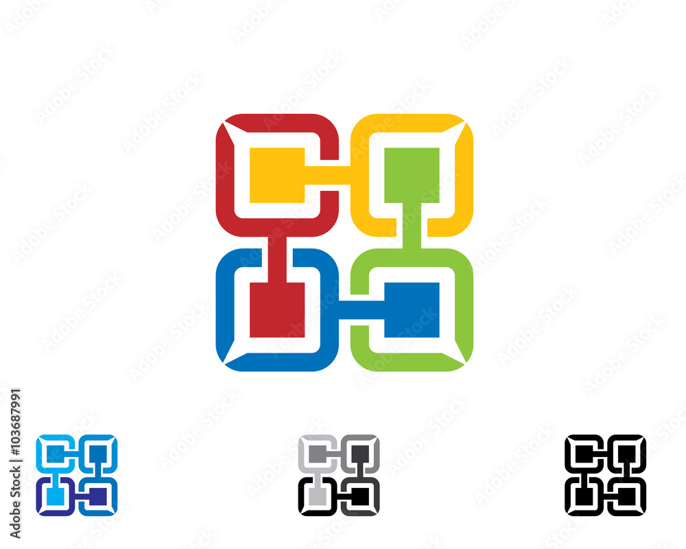 colorful chat bubble connection icon colorful chat bubble connection icon