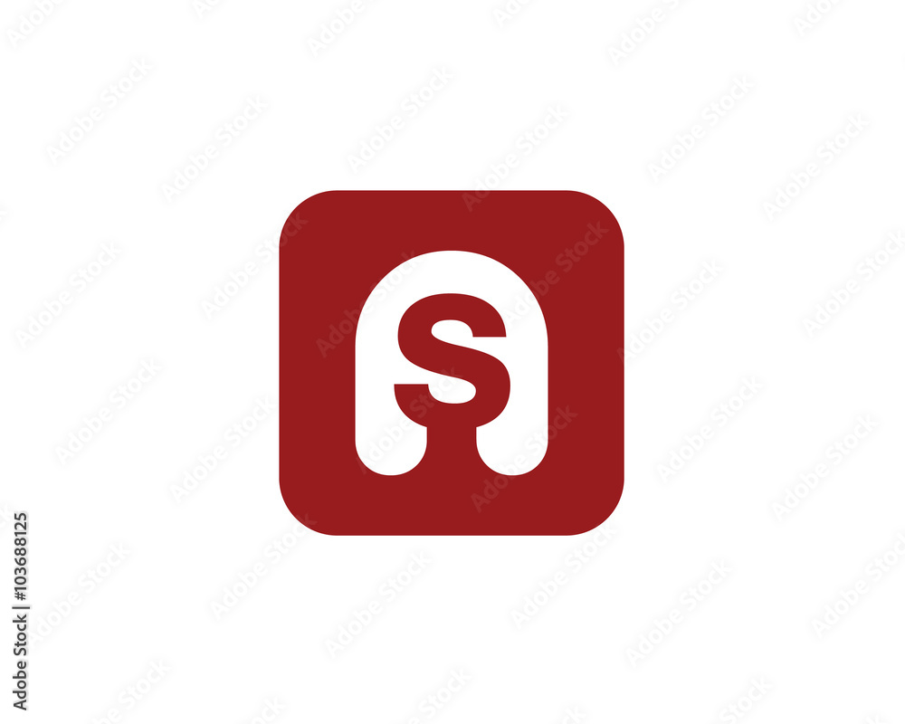 letter a s negative space on rounded square letter a s negative space on rounded square