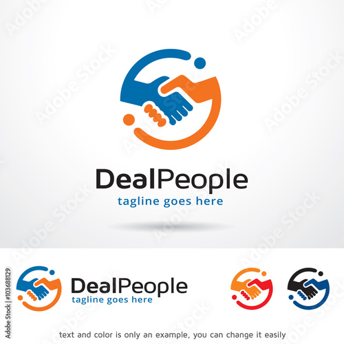 Deal People Logo Template Design Vector