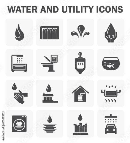 Water icon sets