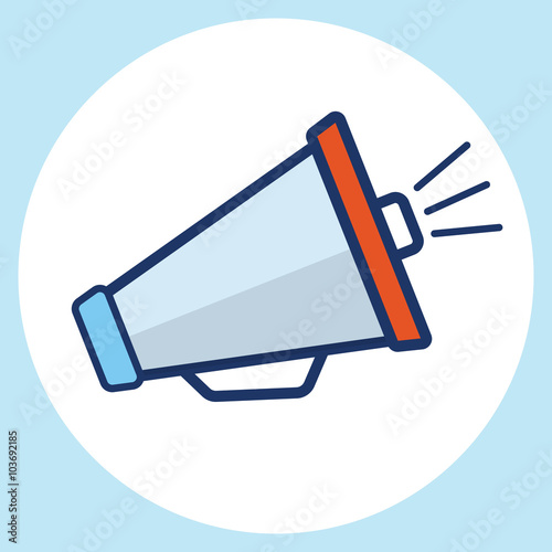 Vector loudspeaker icon