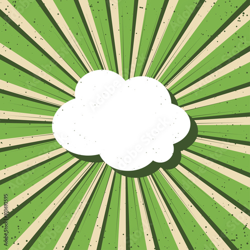 Green Grunge Background Texture With Sunburst