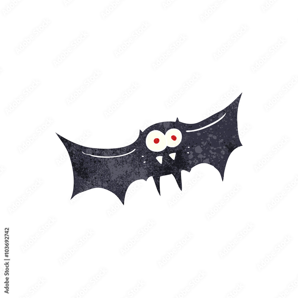 Fototapeta premium retro cartoon vampire bat