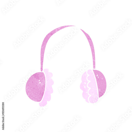 retro cartoon ear muffs