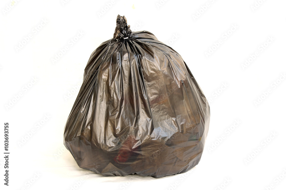 garbage bags isolated on a white background garbage bags isolated on a white background