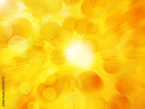 blur yellow background with an illuminated circles