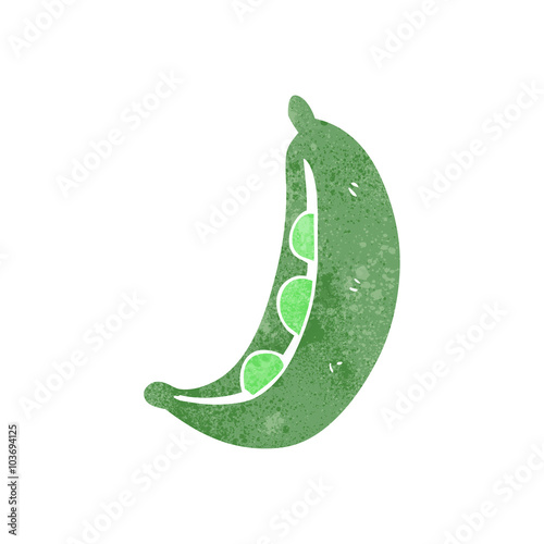 retro cartoon peas