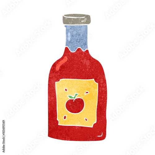 retro cartoon ketchup