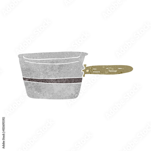 retro cartoon saucepan