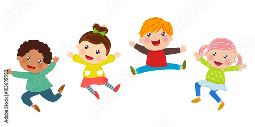 Children Jumping