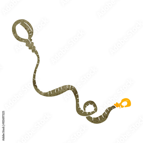 retro cartoon dog leash