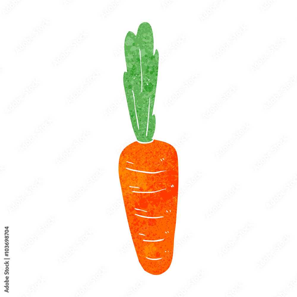 retro cartoon carrot retro cartoon carrot