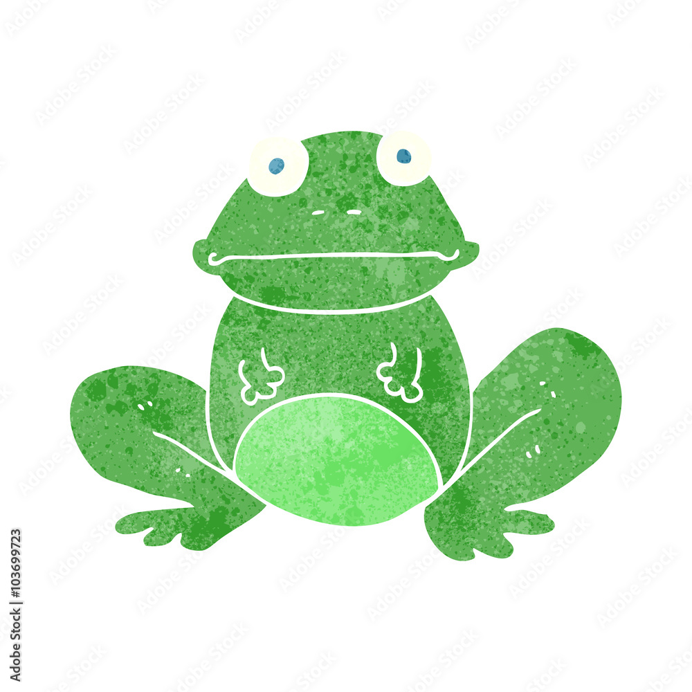 retro cartoon frog retro cartoon frog