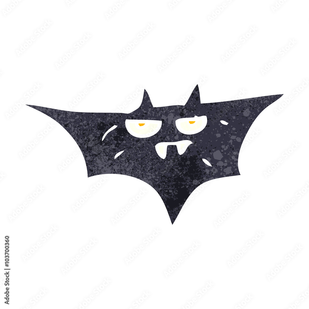 retro cartoon halloween bat retro cartoon halloween bat
