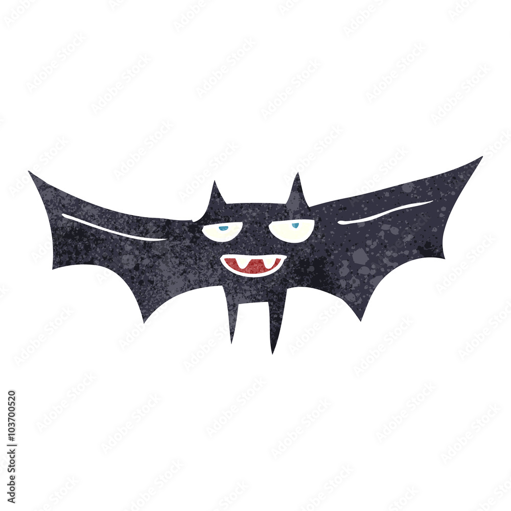 retro cartoon halloween bat retro cartoon halloween bat