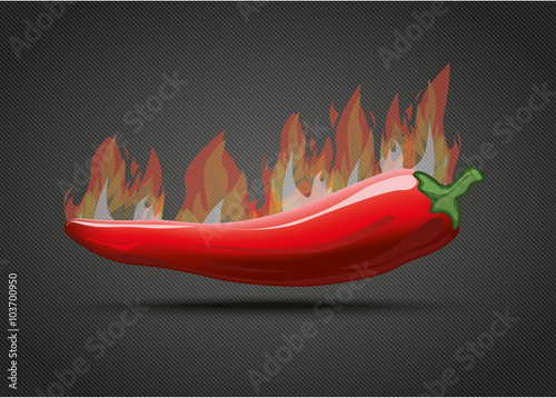 Chili Fire Dark Background