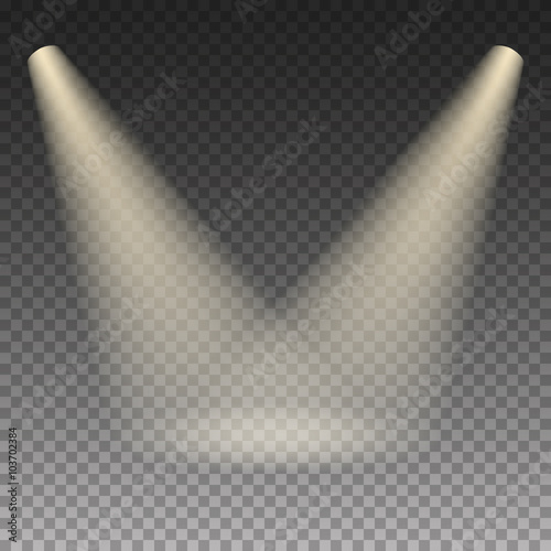 Scene illumination warm light effect.