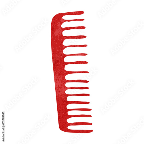 retro cartoon comb © lineartestpilot
