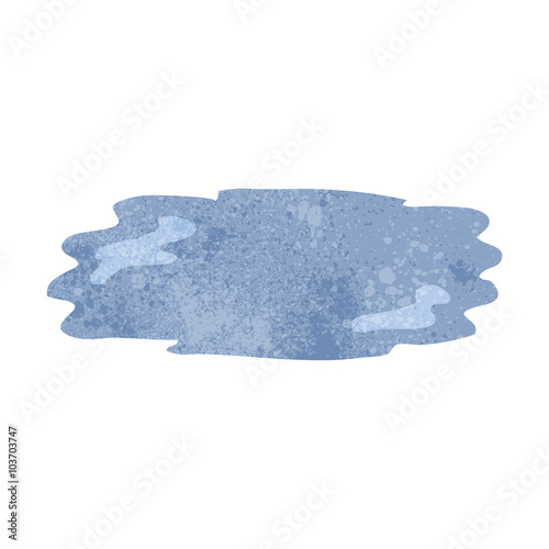 retro cartoon puddle