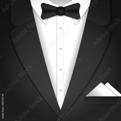 Illustration with male tuxedo