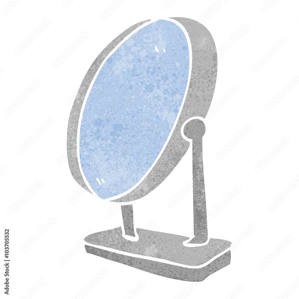 retro cartoon mirror