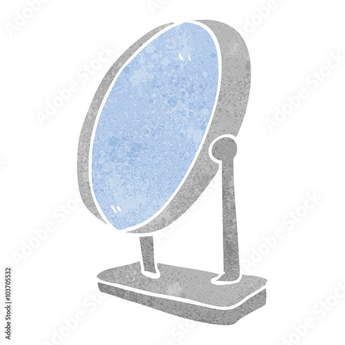 retro cartoon mirror