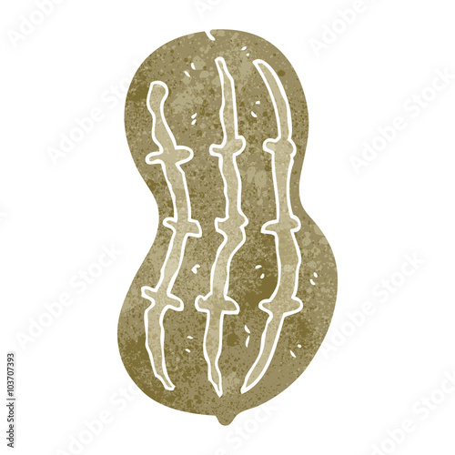 retro cartoon peanut