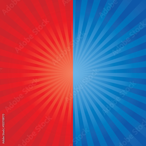 Two tone sunburst background. vector illustration.