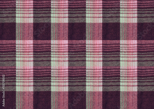 Vinous and pink checkered textured background with crossing gray dashed stripes