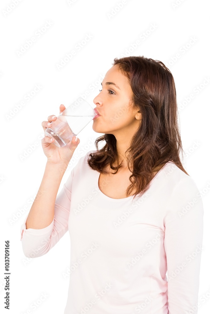 Gorgeous woman drinking a glass of water Gorgeous woman drinking a glass of water