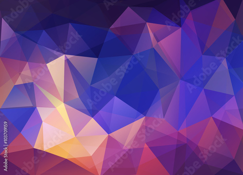 Abstract vector background of triangles polygon wallpaper. Web d