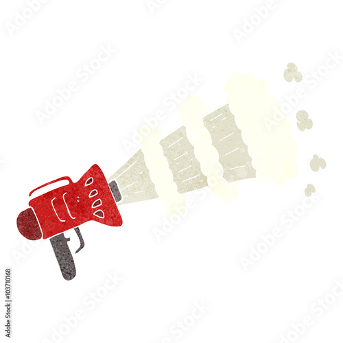 retro cartoon loud hailer