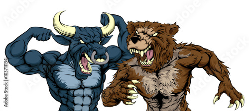 Bear Versus Bull Concept
