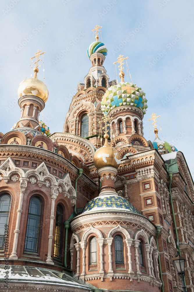 Cathedral of Our Savior on Spilled Blood. Winter, St. Petersburg