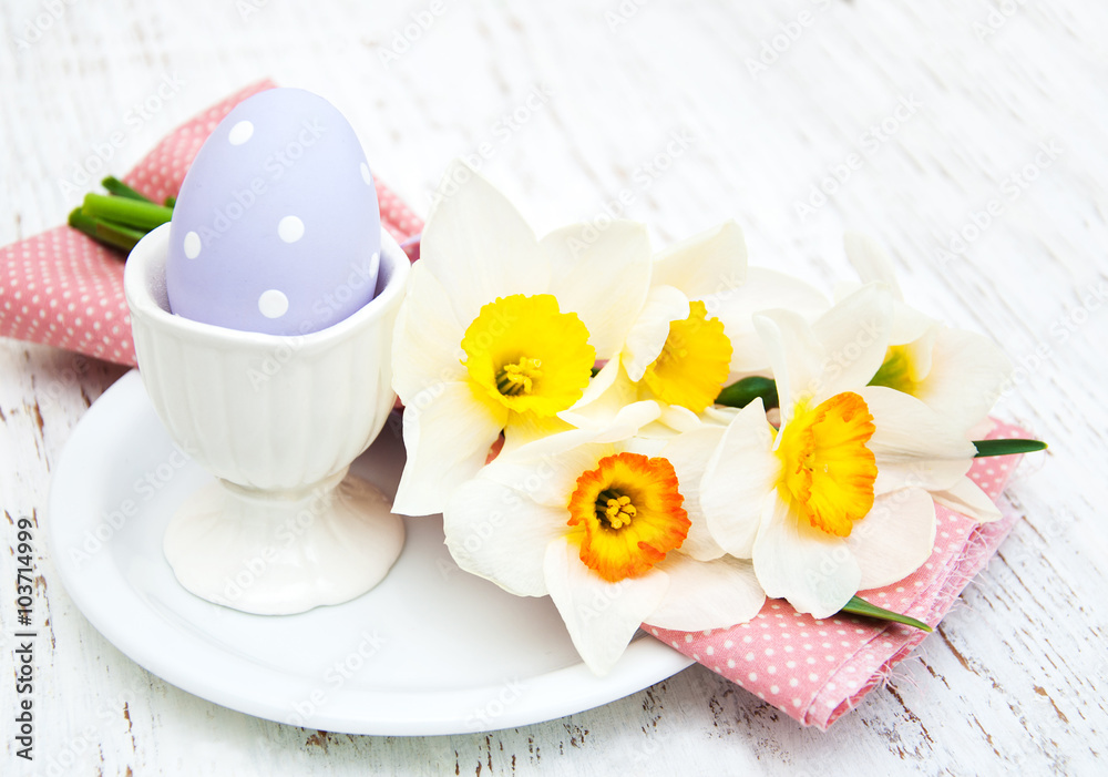 Easter egg in a cup Easter egg in a cup