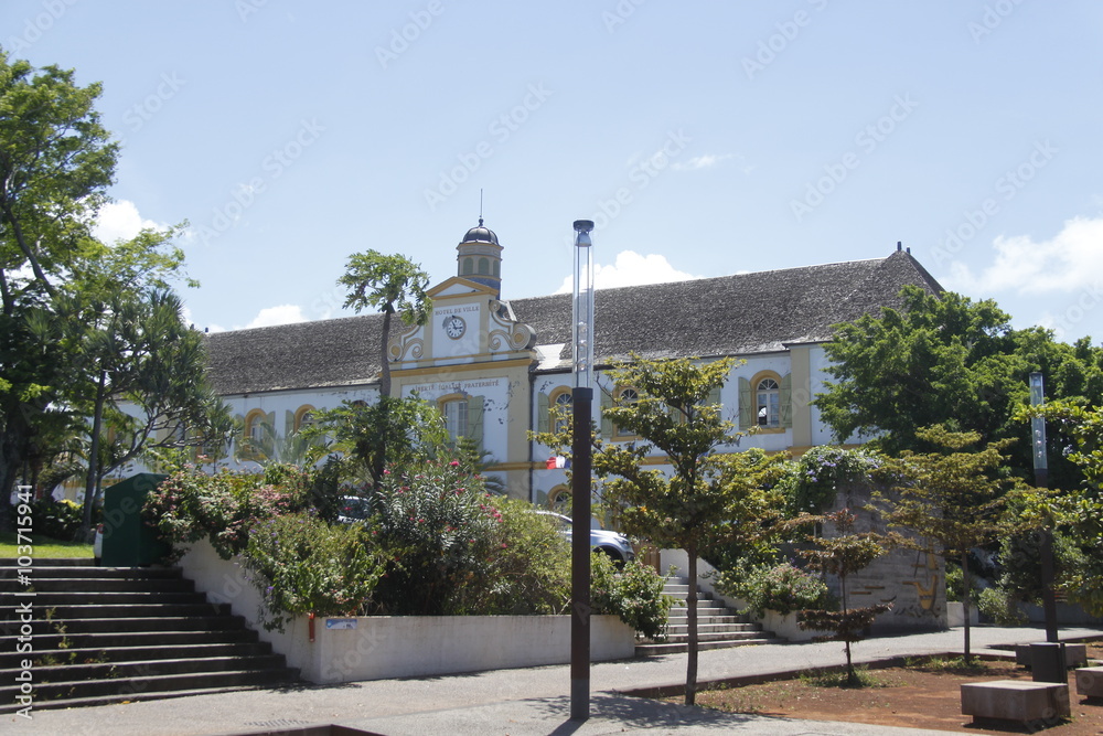 Obraz premium Hôtel de ville de Saint Pierre, La Réunion