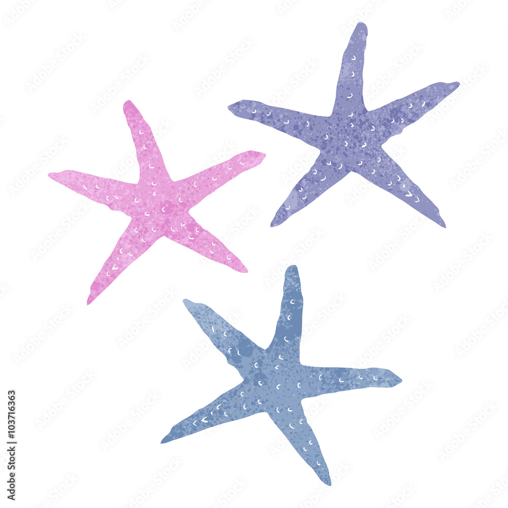 retro cartoon starfish retro cartoon starfish