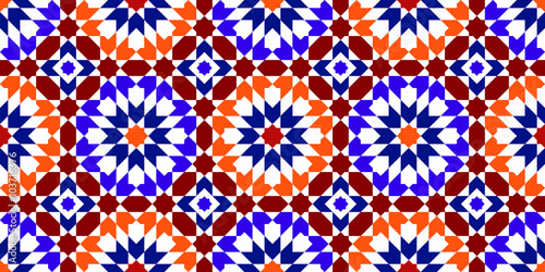Moroccan Pattern. Mosaic Tiles