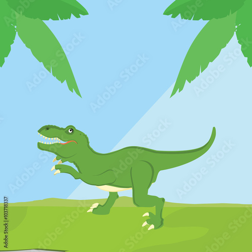 T-rex dinosaur vector © viktorijareut