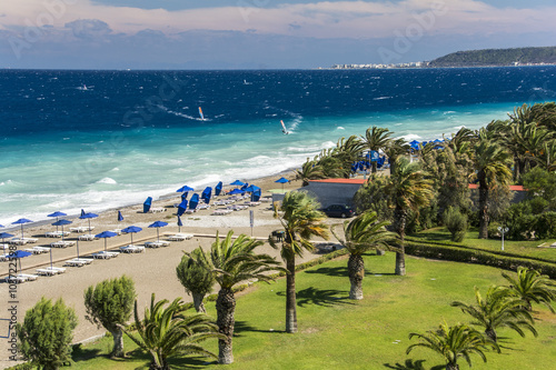 Fototapeta Naklejka Na Ścianę i Meble -  Rhodos, Strand von Ialyssos.