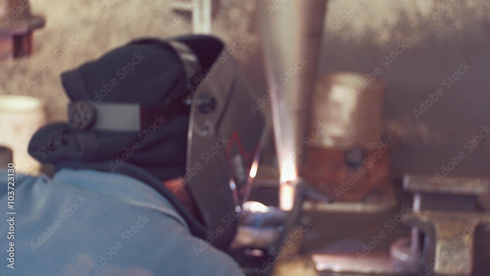Metal Worker Welding in factory
Metal Worker Welding in factory