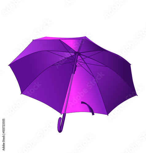violet open umbrella