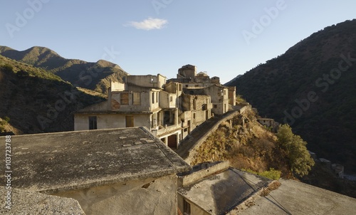 Abandoned village of Roghudi, Aspromonte, Calabria, Italy
