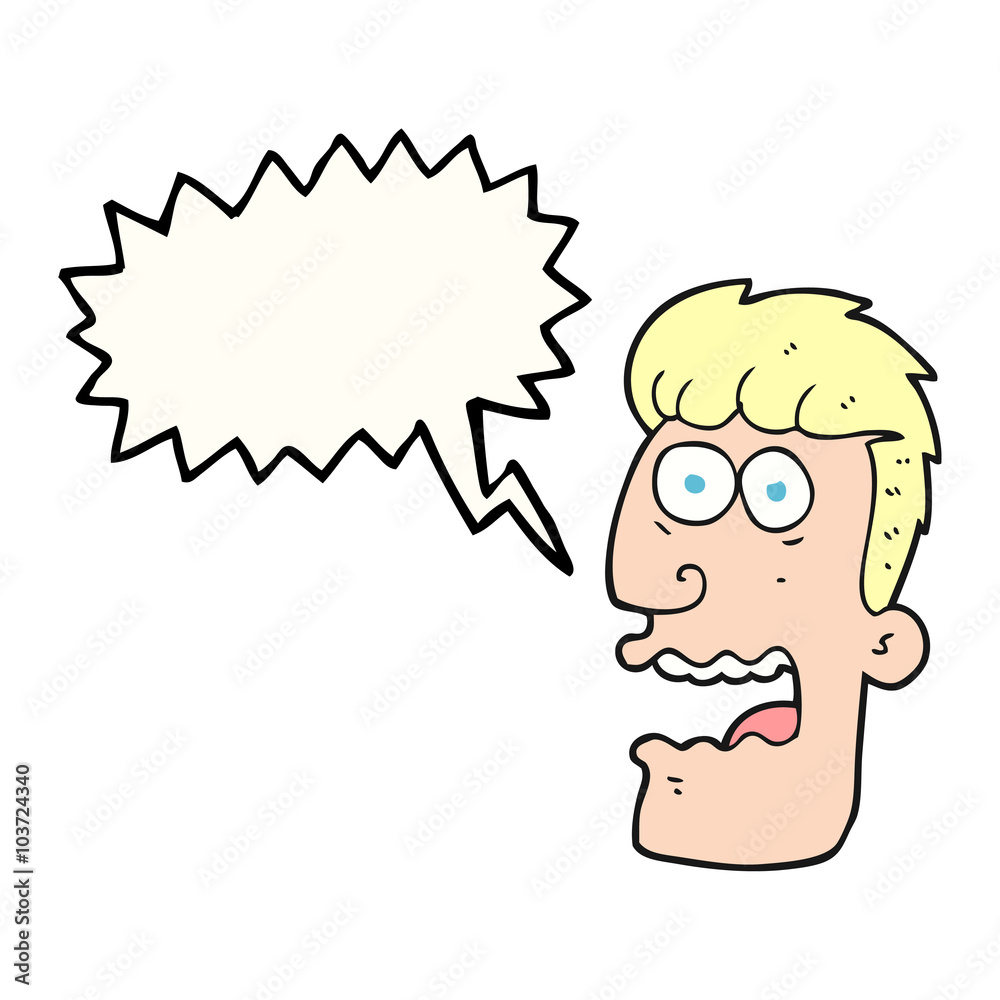 speech bubble cartoon shocked man speech bubble cartoon shocked man