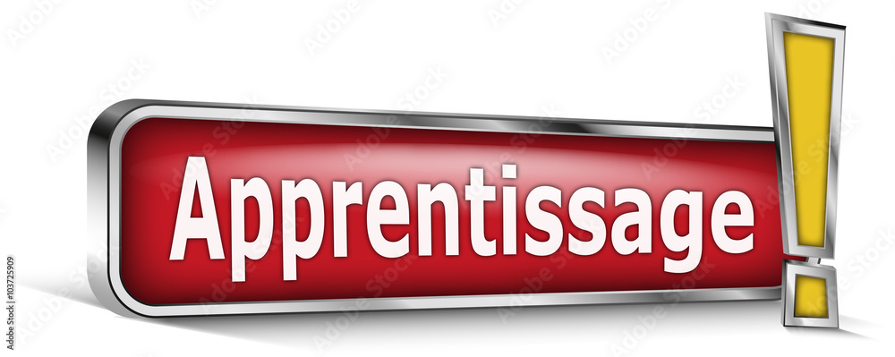 Apprentissage sur panneau rouge Apprentissage sur panneau rouge