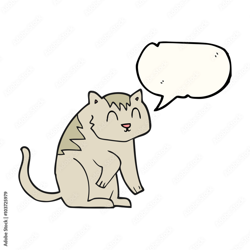 speech bubble cartoon cat speech bubble cartoon cat