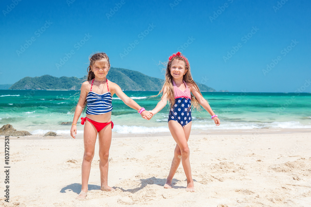 Kids at the beach