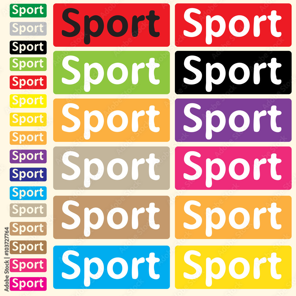 Clipart with inscriptions sport Clipart with inscriptions sport