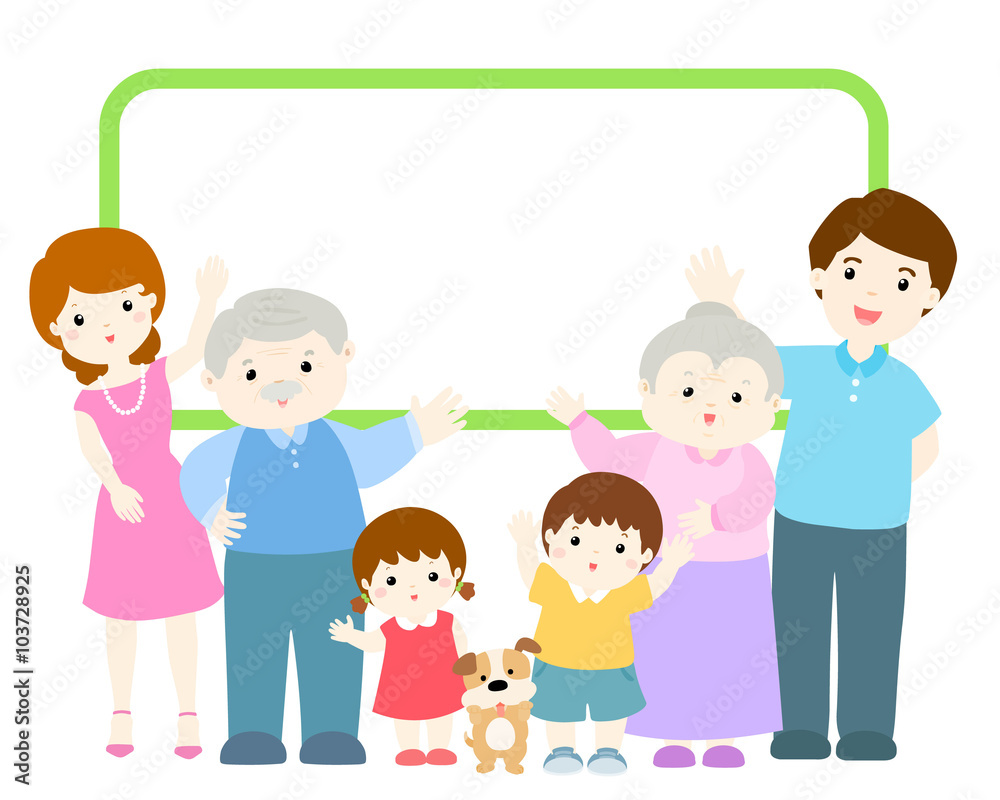 family announcement character design vector illustration family announcement character design vector illustration