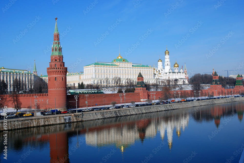 Moscow Kremlin. Color photo.